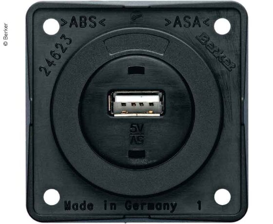 Розетка USB Berker Intergo 12В, антрацит