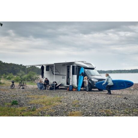 Маркиза настенная Thule Omnistor 5200, 4,5м, антрацит, серое полотно
