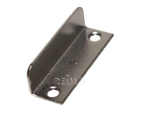 Замок мебельный Push-Lock, 15мм, коричневый/хром матовый (50 шт)